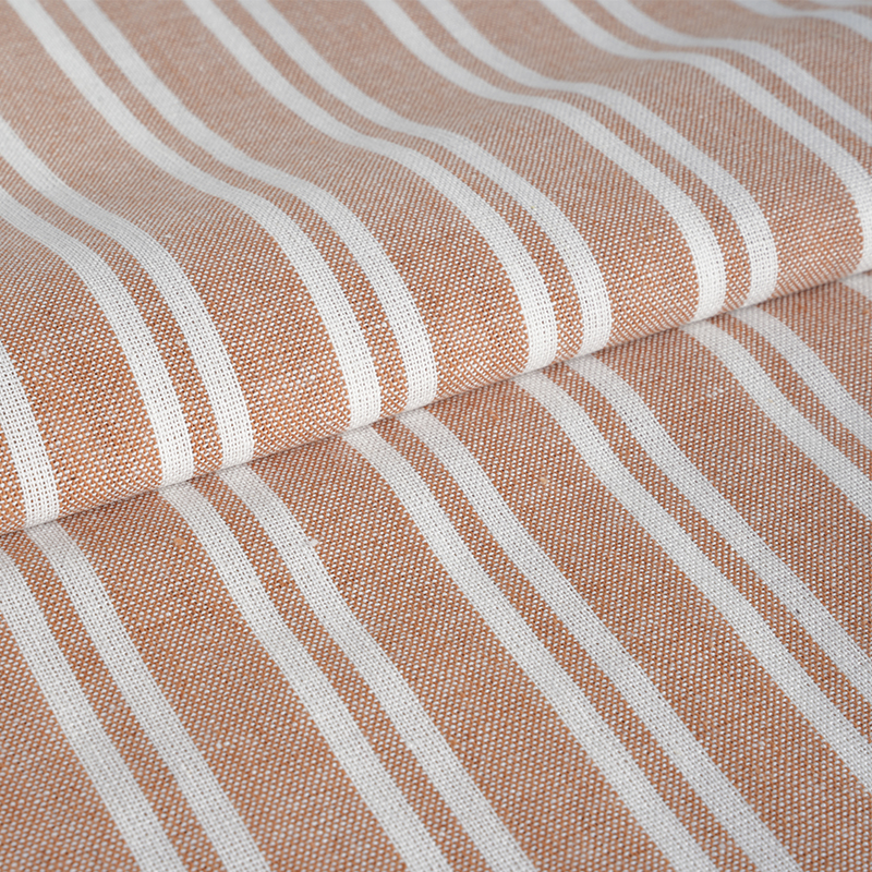 55% LINNEN 45% RAYON YD STRIPE Gemengde stof