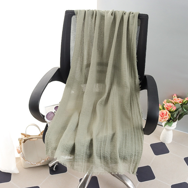 G245 Zachte en ademende voile hijab