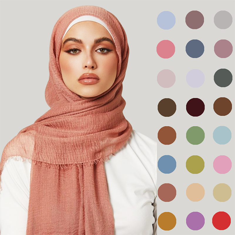W1189 Handige en veelzijdige voile hijab