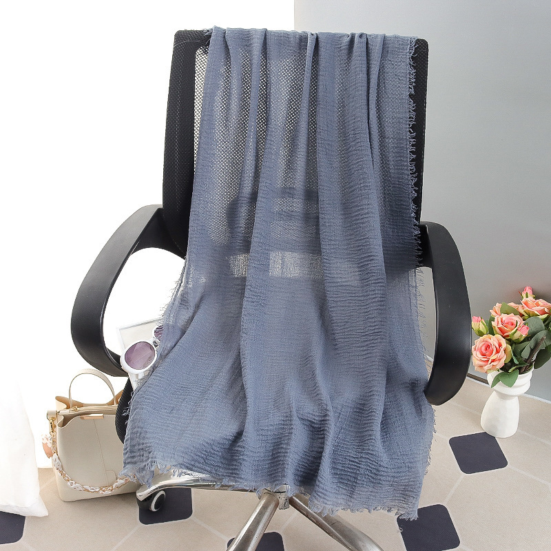 G245 Zachte en ademende voile hijab