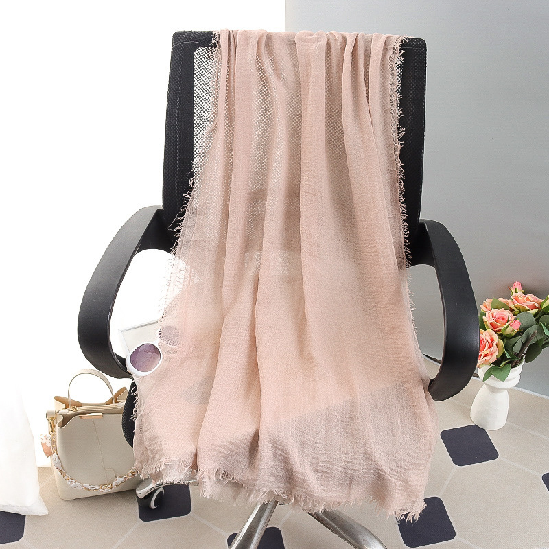 G245 Zachte en ademende voile hijab