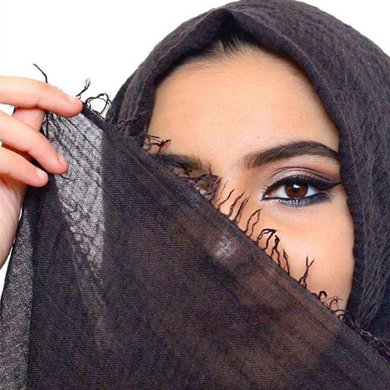 W1189 Handige en veelzijdige voile hijab
