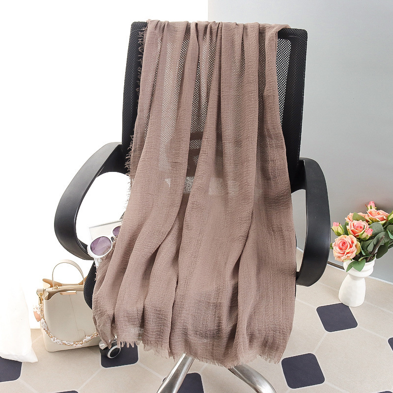 G245 Zachte en ademende voile hijab