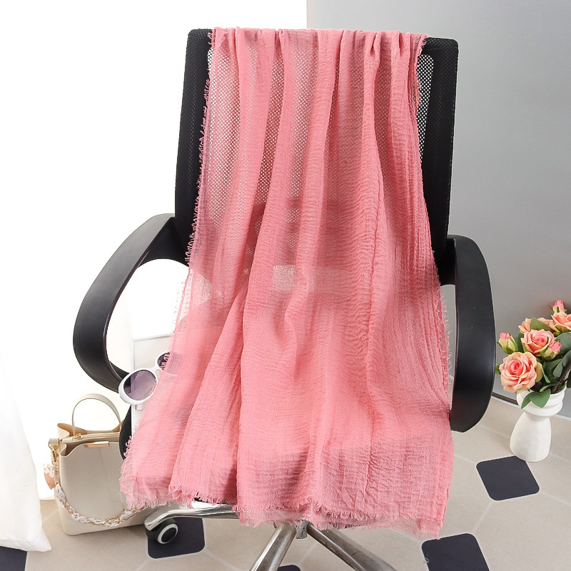 G245 Zachte en ademende voile hijab