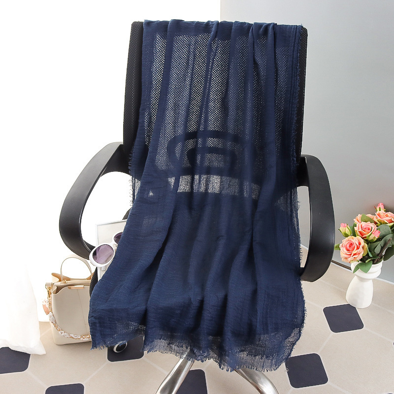 G245 Zachte en ademende voile hijab