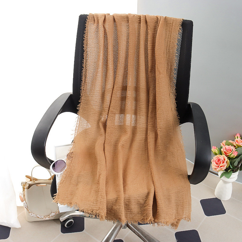 G245 Zachte en ademende voile hijab