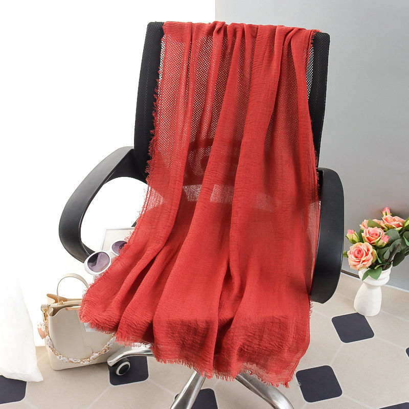 G245 Zachte en ademende voile hijab