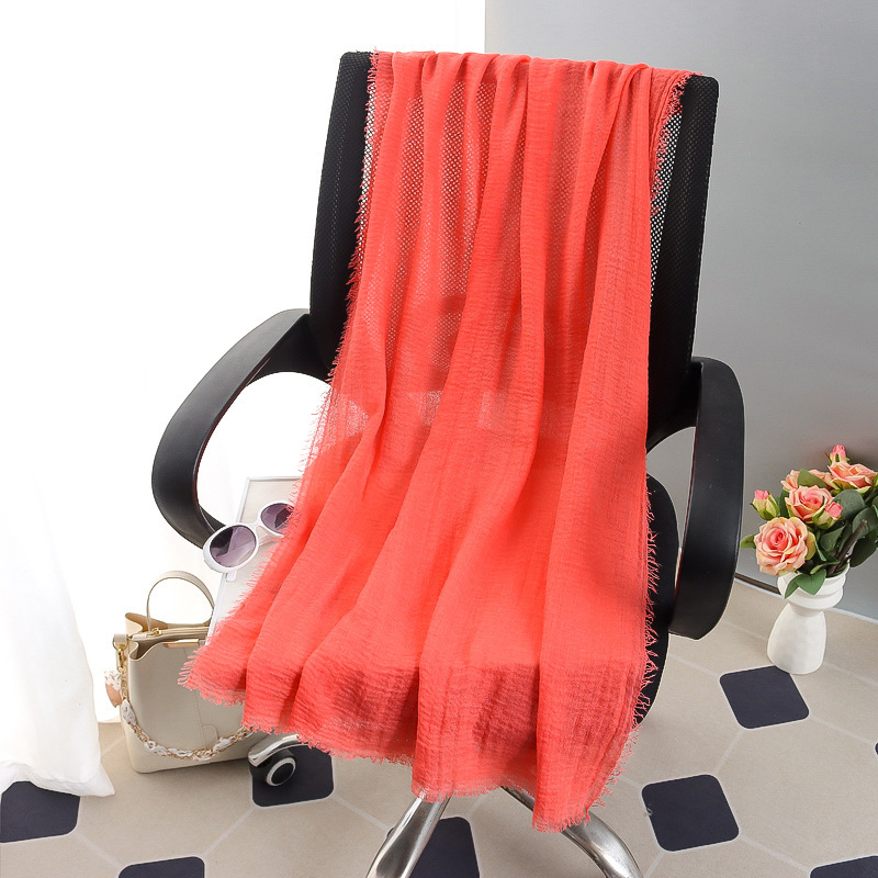 G245 Zachte en ademende voile hijab