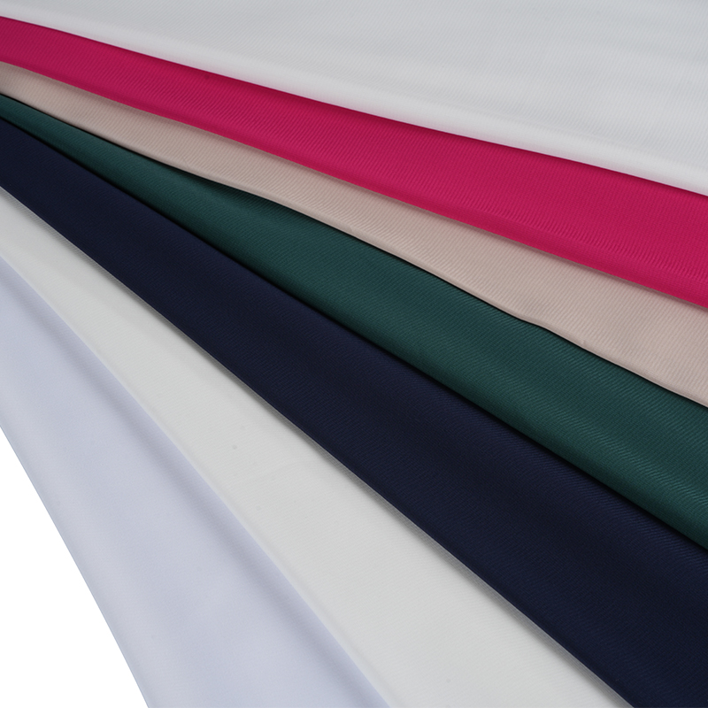 100D stretch chiffon geverfd