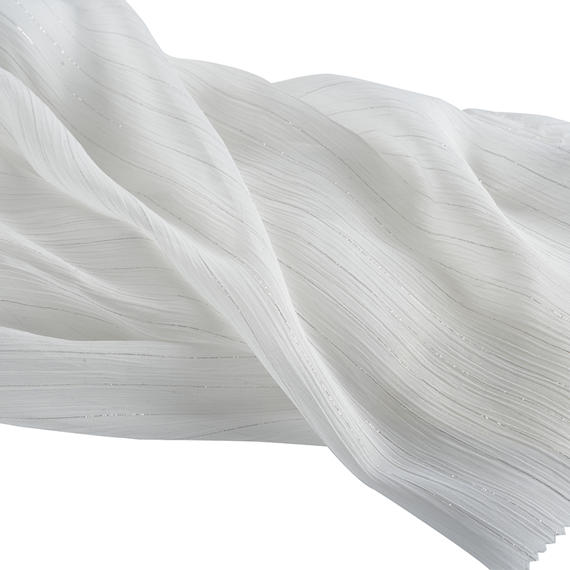 75D zilveren zijden chiffon crêpe