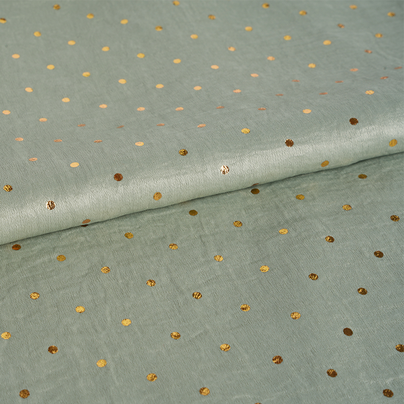 2026 Fluwelen satijnen luchtstroomcilinder Dot foliedrukstof