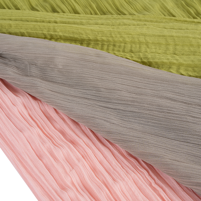 75d chiffon crêpe geplooide stoffen