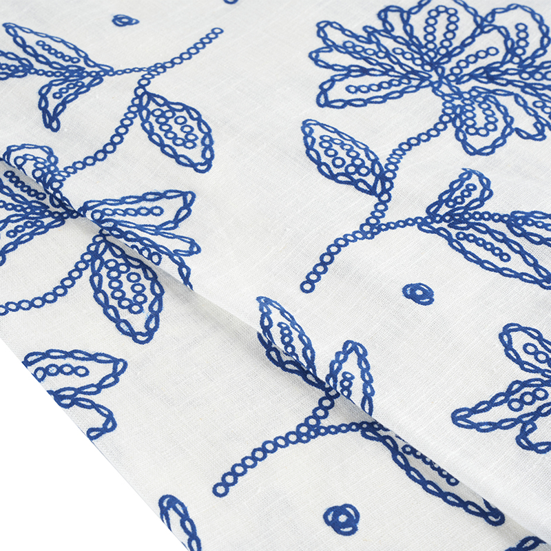 12S viscose linnen steekschuimprintstof