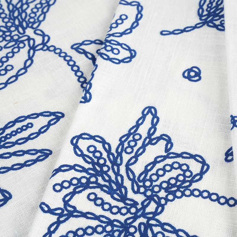 12S viscose linnen steekschuimprintstof