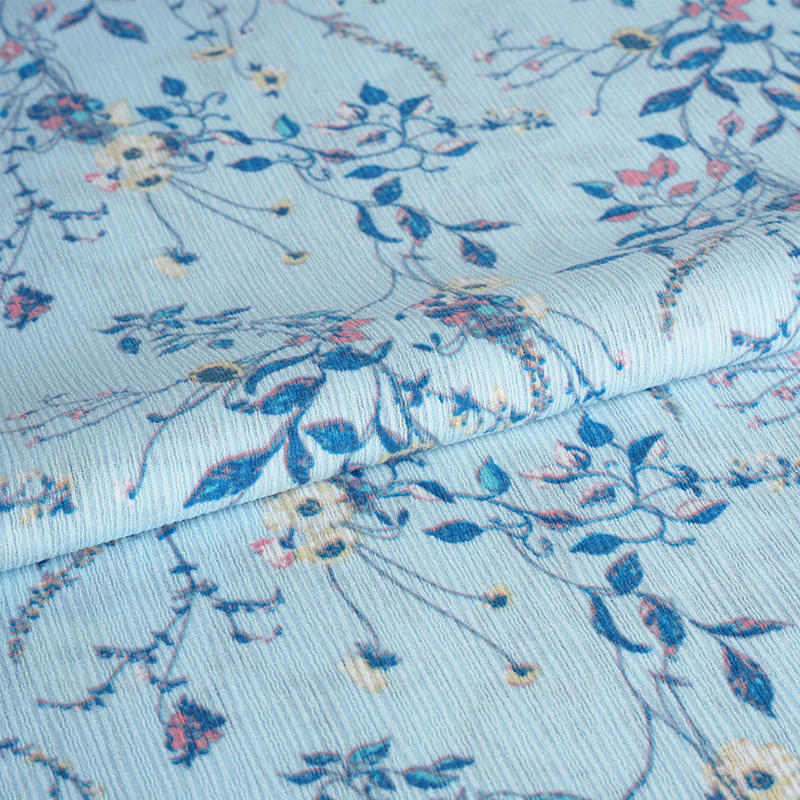 50*68 Composiet Zijde Schors Crinkle Hibiscus Bloem Watermerk Stof