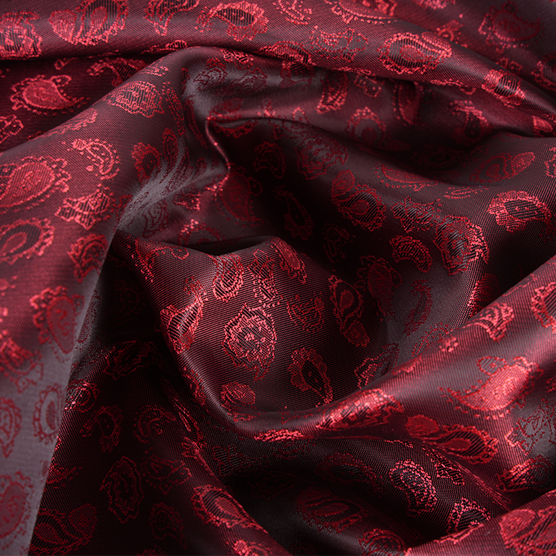 Polyester kationische cashewbloemjacquard