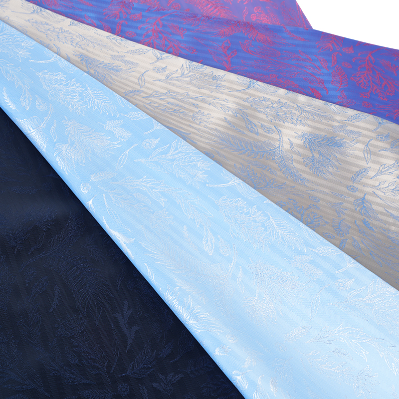 PV rood shirt bladjacquardstof