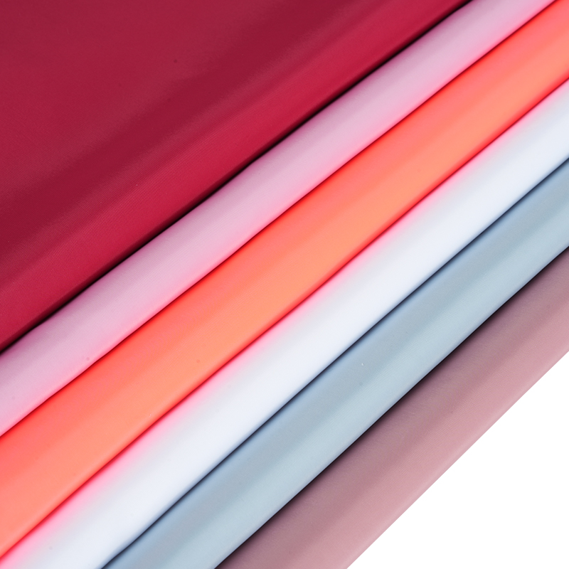 75D FDY effen imitatie geheugenstof (geen twist)