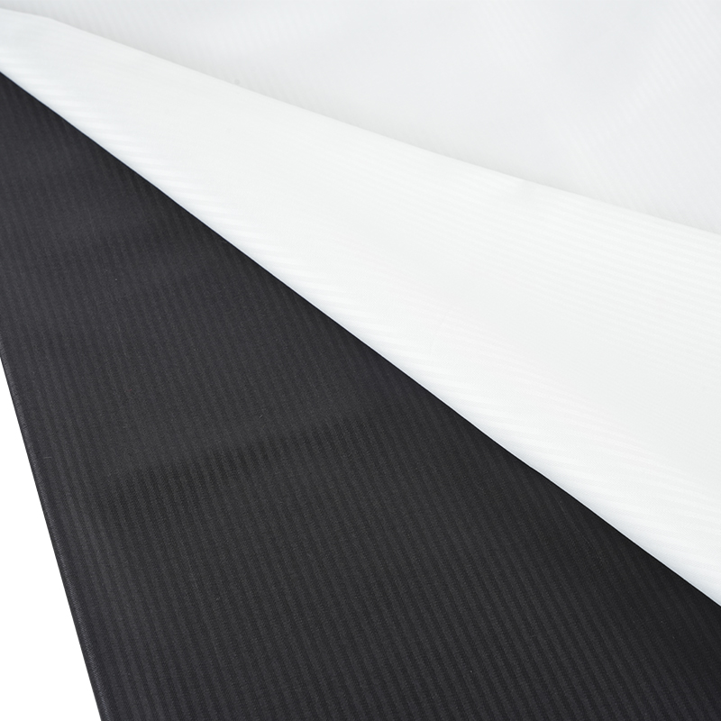 Polyester garengeverfde jacquard gestreepte zakstof