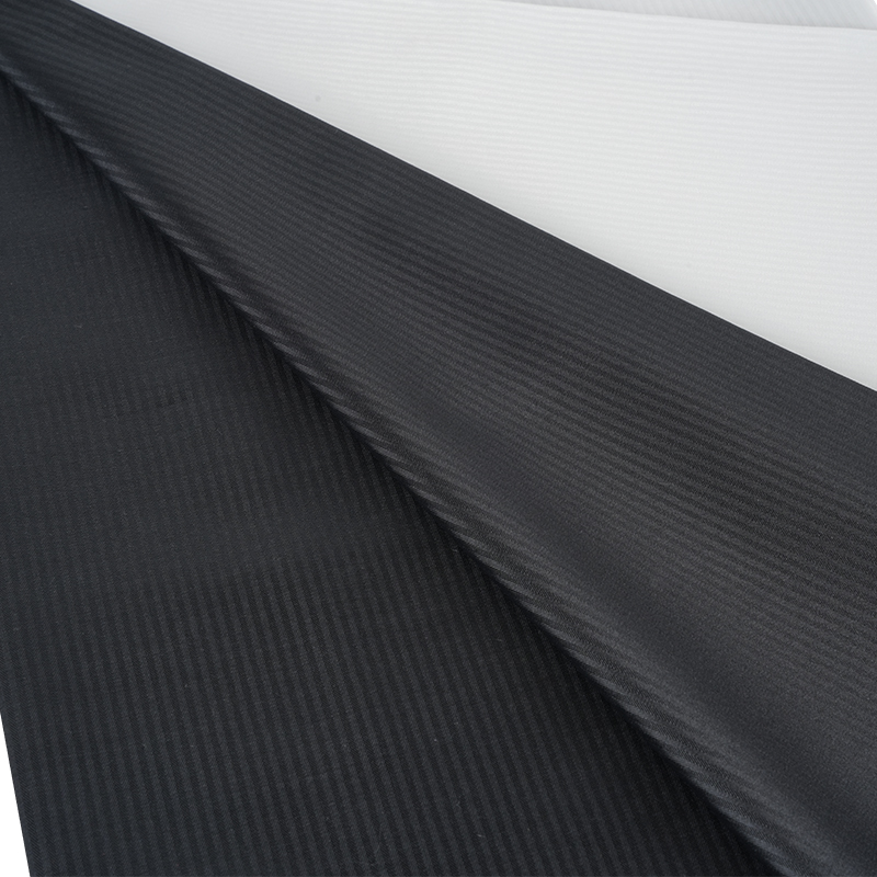 Polyester gestreepte zakstof