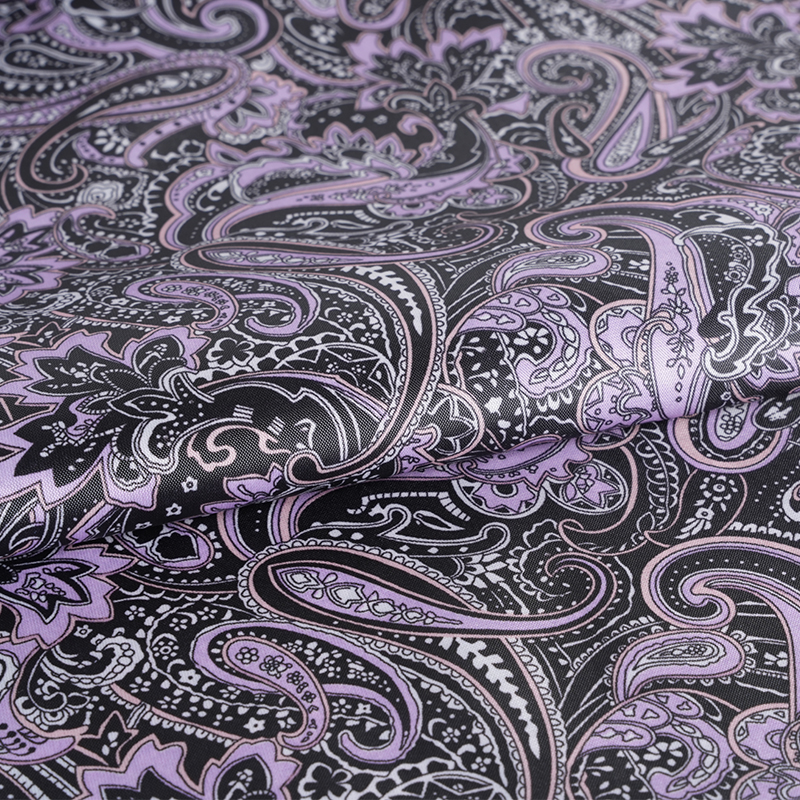 190T polyester taft paardenstaart dennenbladprintstof