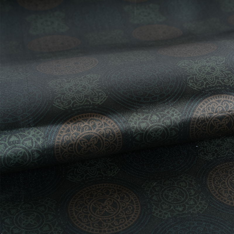 180T licht draaiende wazige stof met ijsprint